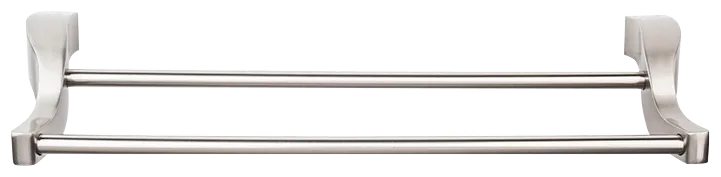 Aqua Bath Towel Bar 18 Inch Double in Brushed Satin Nickel AQ7BSN