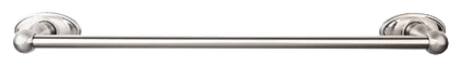 Edwardian Bath 30'' Single Towel Bar - Oval Backplate ED10BSNC Brushed Satin Nickel