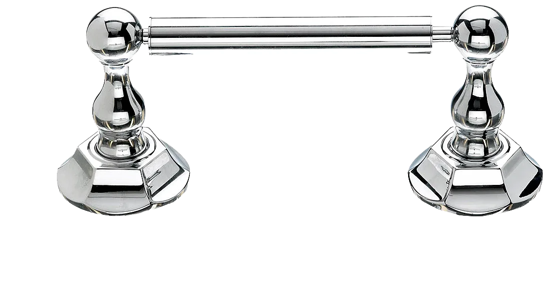 Edwardian Bath Tissue Holder - Hex Backplate ED3PCB Polished Chrome