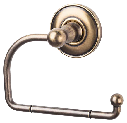Edwardian Bath Tissue Hook - Plain Backplate ED4GBZD German Bronze