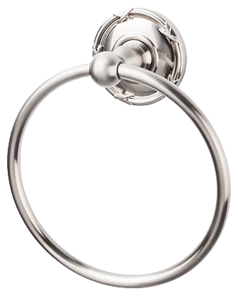 Edwardian Bath Ring - Ribbon Backplate ED5BSNE Brushed Satin Nickel
