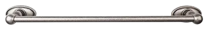 Edwardian Bath 18'' Single Towel Bar - Oval Backplate ED6APC Antique Pewter