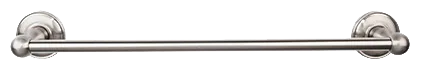 Edwardian Bath 18'' Single Towel Bar - Plain Backplate ED6BSND Brushed Satin Nickel