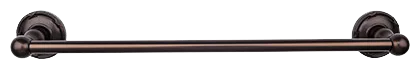 Edwardian Bath 18'' Single Towel Bar - Ribbon Backplate ED6ORBE Oil Rubbed Bronze