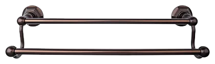 Edwardian Bath 18'' Double Towel Bar - Hex Backplate ED7ORBB Oil Rubbed Bronze