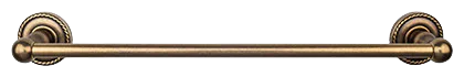Edwardian Bath 24'' Single Towel Bar - Rope Backplate ED8GBZF German Bronze