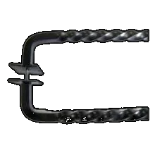 Normandy Twist Appliance Pull 18'' cc M1246-18 Patina Black