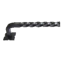 Normandy Twist Appliance Pull 24'' cc M1246-24 Patina Black