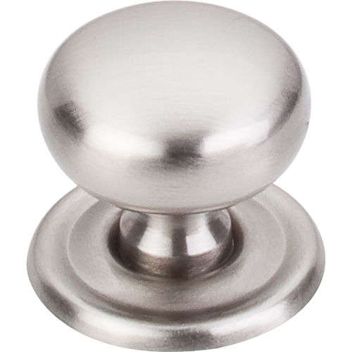 Asbury Victoria Knob 1 1/4'' backplate M1315 Brushed Satin Nickel