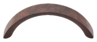 Crescent Pull 3 Inch cc in Patina Rouge M1740