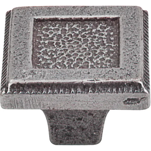 Britannia Square Inset Knob 1 5/16'' M1820 Cast Iron