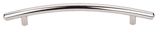 Nouveau Curved Bar Pull 6 5/16'' cc M1952 Polished Nickel