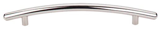 Nouveau Curved Bar Pull 6 5/16'' cc M1952 Polished Nickel