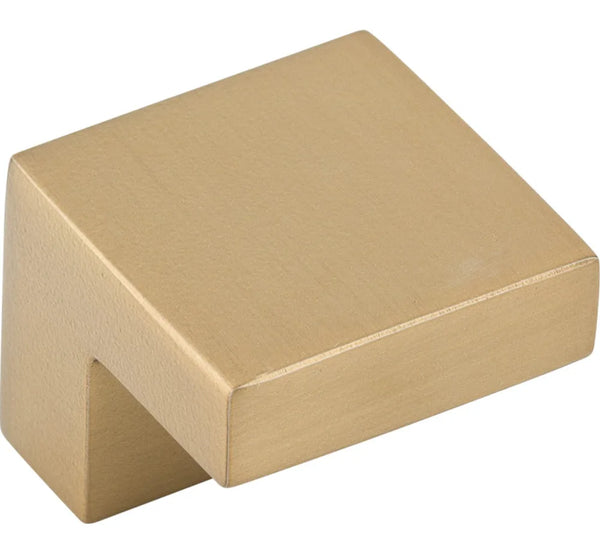Nouveau III Square Knob 5/8'' Honey Bronze M2161