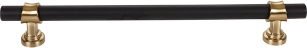 Dakota Bit Appliance Pull 12 Inch Flat Black and Honey Bronze M2776