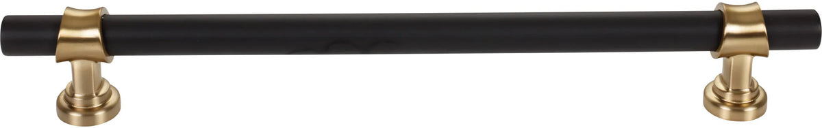 Dakota Bit Appliance Pull 18 Inch Flat Black and Honey Bronze M2788