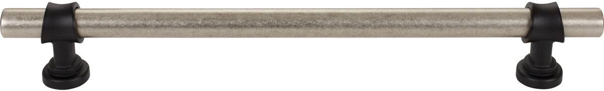 Dakota Bit Appliance Pull 18 Inch Pewter Antique and Flat Black M2791