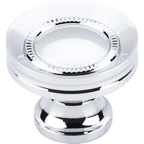 Somerset II Button Faced Knob 1 1/4'' M291 Polished Chrome