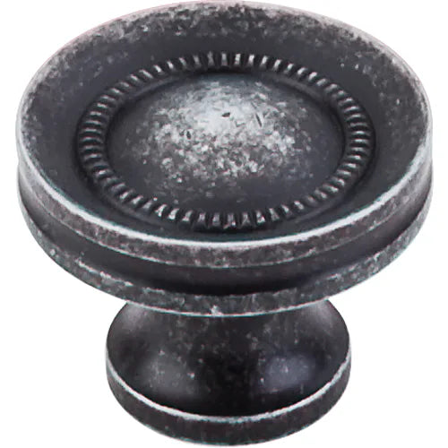 Somerset II Button Faced Knob 1 1/4'' M293 Black Iron