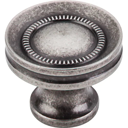 Somerset II Button Faced Knob 1 1/4'' M294 Antique Pewter