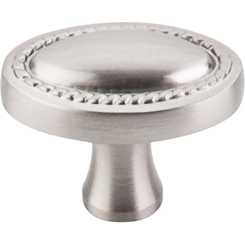 Somerset II Oval Rope Knob 1 1/4'' M347 Brushed Satin Nickel