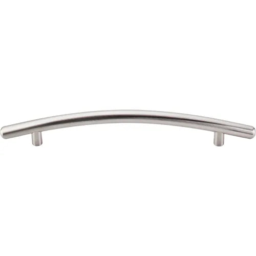 Nouveau Curved Bar Pull 6 5/16'' cc M536 Brushed Satin Nickel