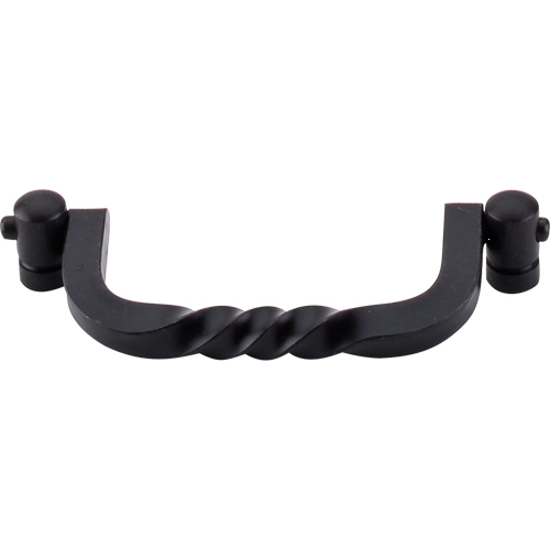 Normandy Twist Drop Pull 3 3/4'' cc M644 Patina Black
