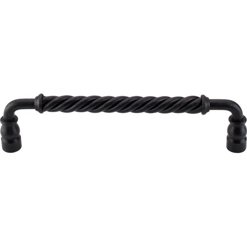 Normandy Twisted Bar Pull 8'' cc M674 Patina Black