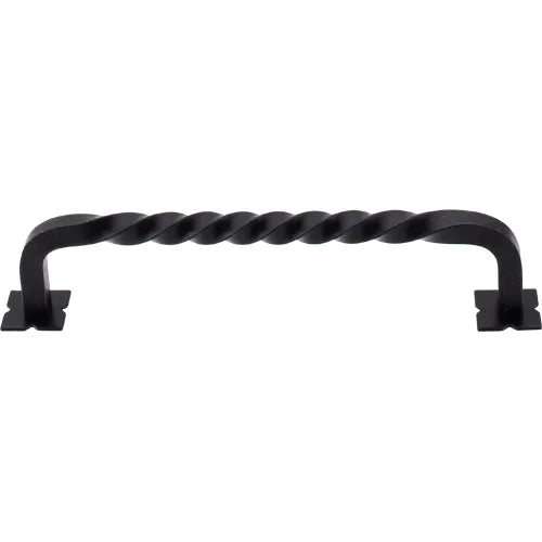 Normandy Square Twist D-pull backplates 6'' cc M737 Patina Black