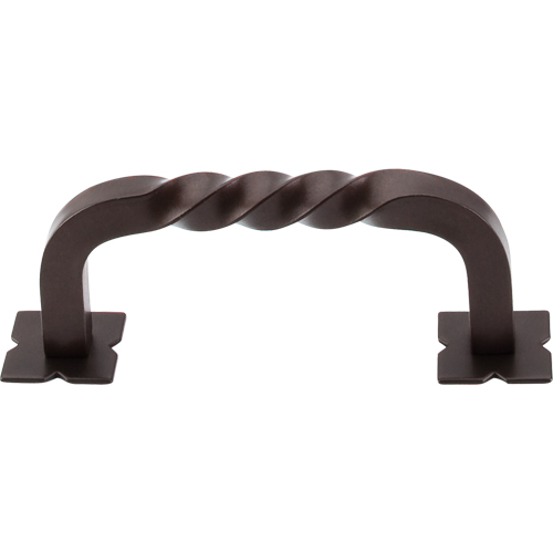 Normandy Square Twist D-pull backplates 3'' cc M783