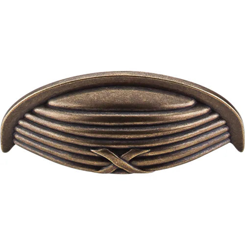Edwardian Ribbon & Reed Cup Pull 3'' cc M939 German Bronze
