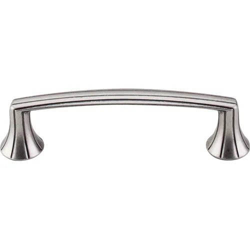Edwardian Rue Pull 3 3/4'' cc M956 Antique Pewter