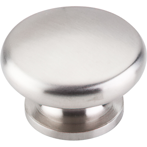 Stainless Flat Round Knob 1 1/2'' 19
