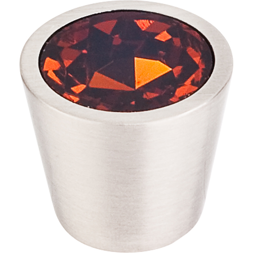 Wine Crystal Center Knob 3/4'' TK134