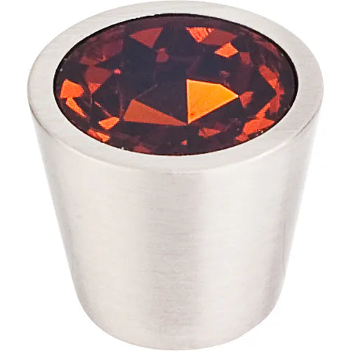 Wine Crystal Center Knob 3/4'' TK134
