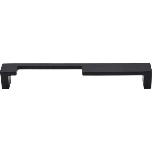 Sanctuary II Modern Metro Notch Pull A 7'' cc TK257BLK Flat Black