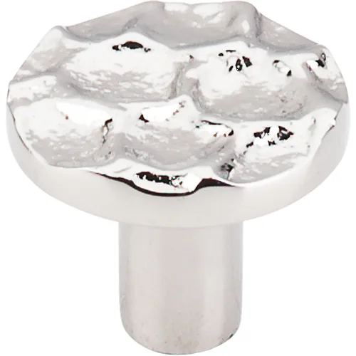 Cobblestone Round Knob Medium 1 3/8'' TK296PN Polished Nickel