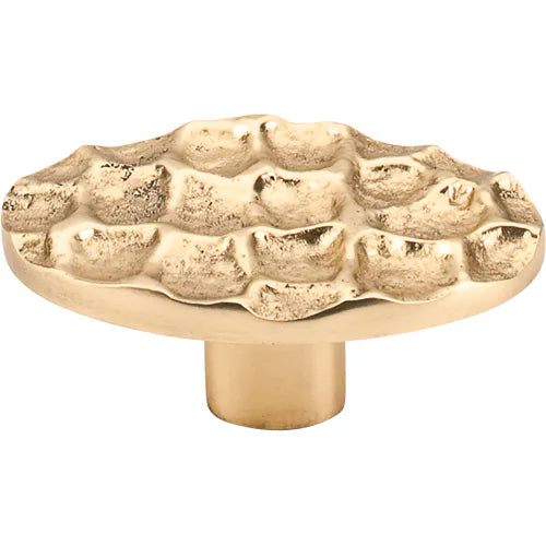 Cobblestone Oval Knob Large 2 5/8'' TK299BR Brass