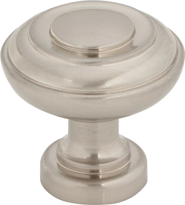 Regent's Park Ulster Knob 1 1/4 Inch Brushed Satin Nickel TK3070BSN