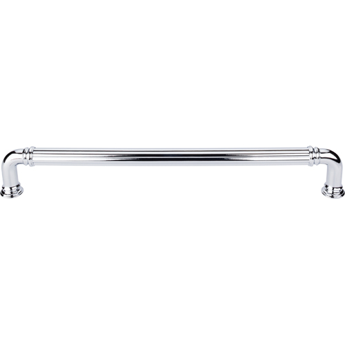 Chareau Reeded Appliance Pull 18'' cc TK328PC Polished Chrome