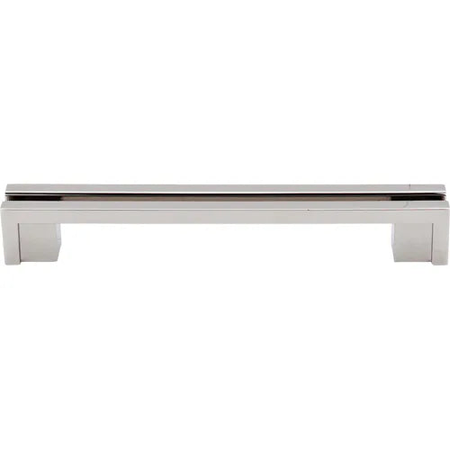 Sanctuary Flat Rail Pull 5'' cc TK56PN Polished Nickel