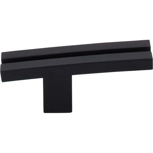 Sanctuary Inset Rail Knob 2 5/8'' TK82BLK Flat Black