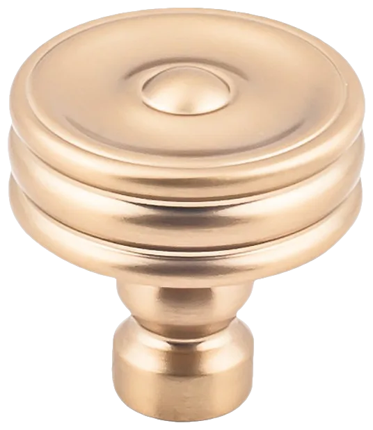 Brixton Ridged Knob 1 1/4 Inch in Honey Bronze TK881HB