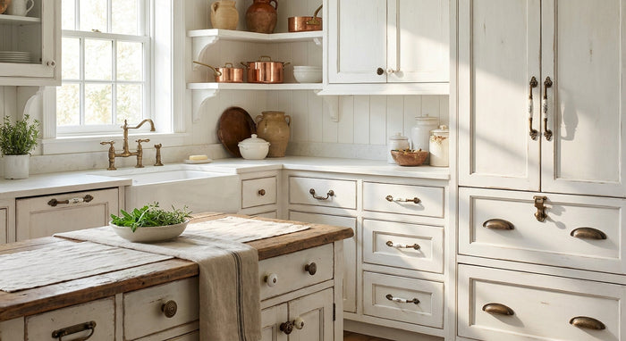 French Country Cabinet Hardware for White Kitchens 2026