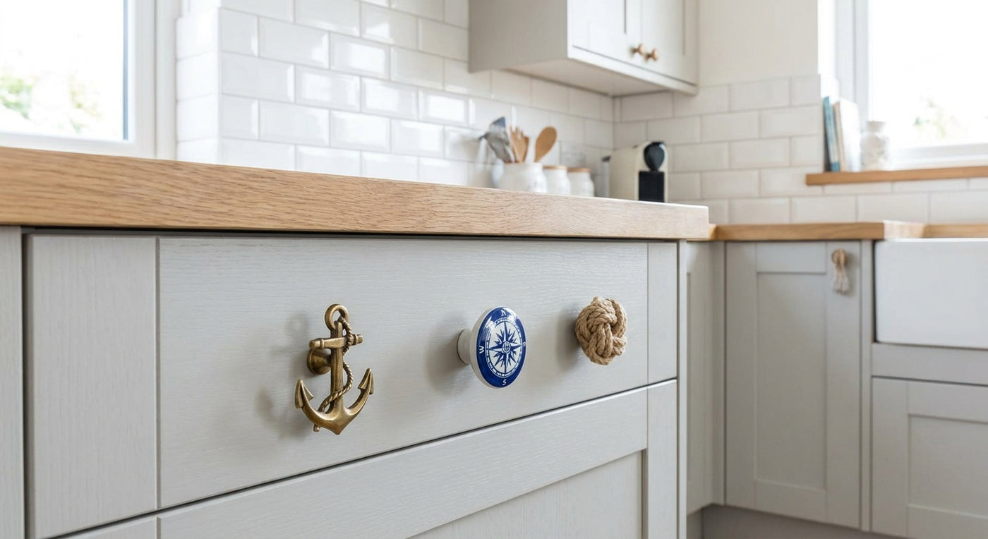 Best nautical cabinet knobs for coastal kitchens