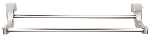 Aqua Bath Towel Bar 18 Inch Double in Brushed Satin Nickel AQ7BSN