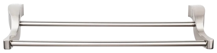 Aqua Bath Towel Bar 24 Inch Double in Brushed Satin Nickel AQ9BSN