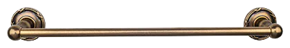 Edwardian Bath 30'' Single Towel Bar - Ribbon Backplate ED10GBZE German Bronze