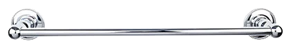 Edwardian Bath 30'' Single Towel Bar - Beaded Backplate ED10PCA Polished Chrome
