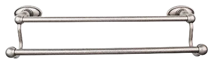 Edwardian Bath 30'' Double Towel Bar - Oval Backplate ED11APC Antique Pewter